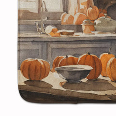 Boxer Fall Kitchen Pumpkins Memory Foam Kitchen Mat